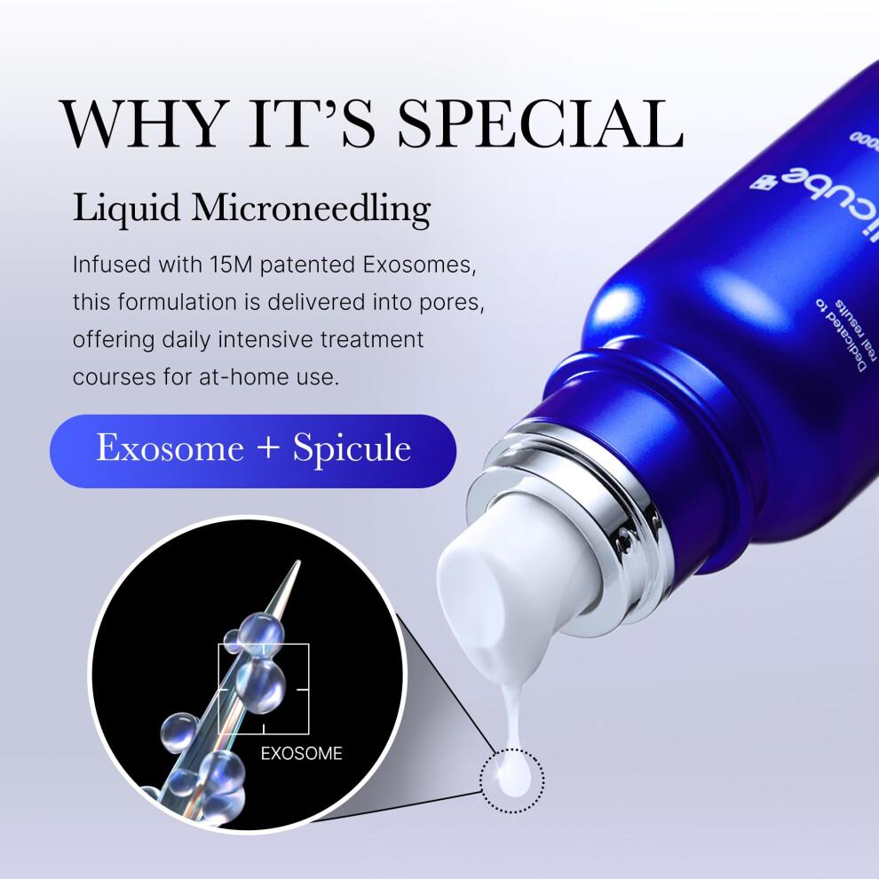 Medicube Zero Exosome Shot 7,500 PPM Spicule Facial Serum | Liquid Skin Booster Serum | Exosome, AHA+BHA+PHA | Pore Care, Dead Skin Cells, Skin Textur