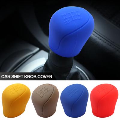 Silicone Car Gear Head Shift Knob Cover Gear Shift Non Slip Grip Grip Handle Case Wear-resistant Gear Rod Cover Handbrake Cove