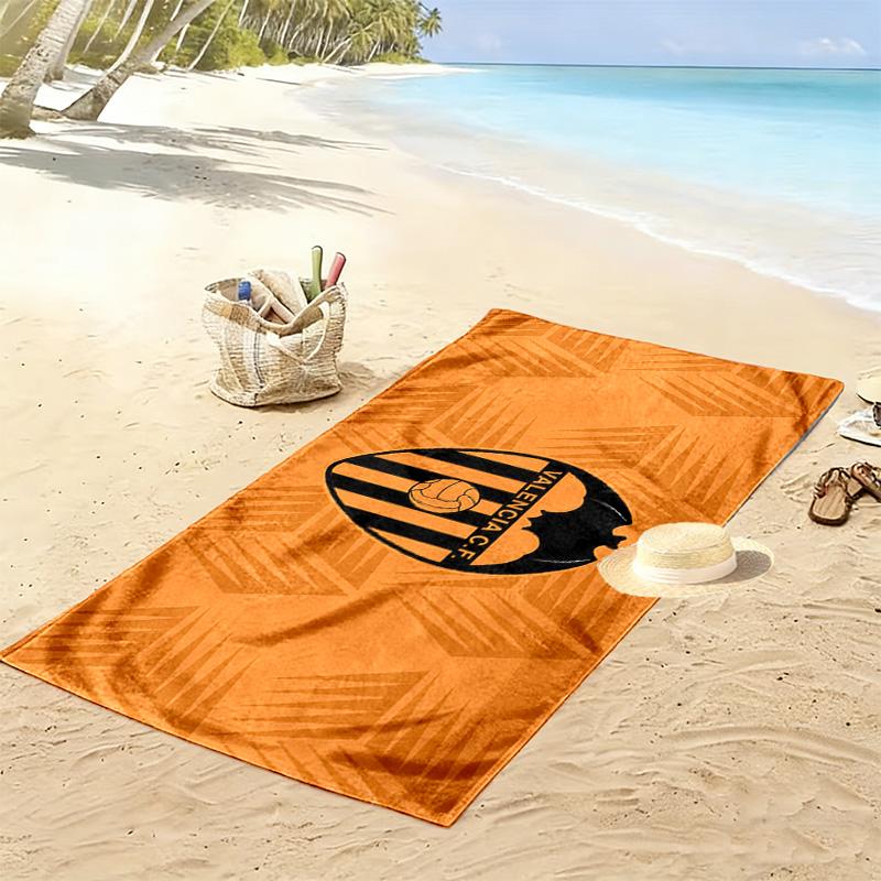 Valencia Club de Fútbol Print Beach Towel, Large Soft Quick Dry Towel for Beach Camping Swimming