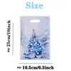 Christmas Print Gift Bags Pearlescent Candy Packaging Bags Holiday Party Favors Tote Bags for Christmas Gifts and Decorations