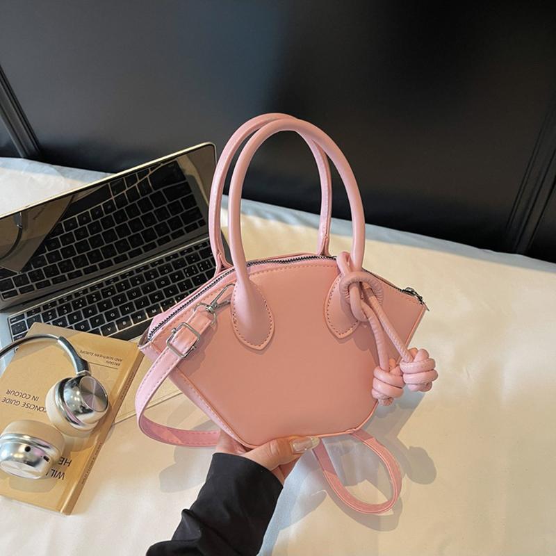 

Yogodlns Korean Version Fashion Retro Handbag Shell Bag Women S Crossbody Bag Large Capacity Bucket Bag 26x10x15cm рожевий