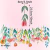 Colorful DIY Spring Flower Birthday Party Banner For Kids Classroom Decor Long Leaf Floral Happy Birthday Party Backdrop