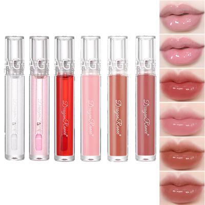 Mirror Water Lip Glaze Glass Lips Ryškios ir skaidrios vandens švelnus lūpų blizgesys Pearl Smulkiai blizgantis lūpų skystis