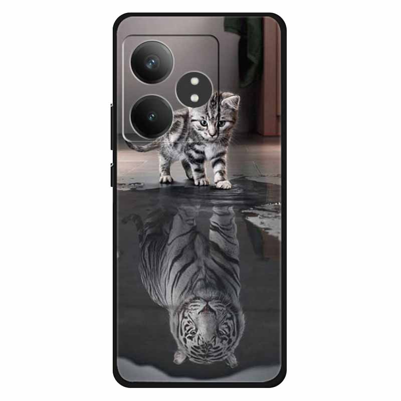 Funda For Realme GT 6T / GT 6 Cases Silicone Planet Painted TPU Soft Phone Back Cover For RMX3853 Protective Coque RMX3851  GT 6