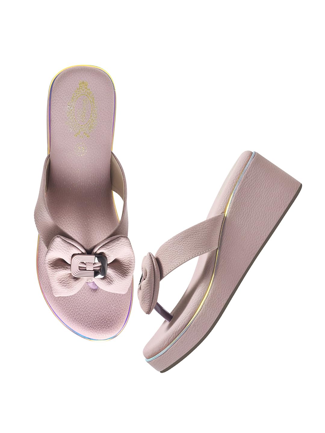 Shoetopia Женские Премиальные Стильные Удобные Повседневные Сандалии | Легкая Противоскользящая Подошва Для Улицы | Прочная Подошва С Хорошим Сцеплением Долговечная Повседневная Обувь EU40 : 23.5CM персиковый