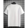 European sizes Men'S Round Neck Short Sleeve T-Shirt with a Unique Pattern Featuring Numbers And Letters, Perfect for Casual Wear in The Summer