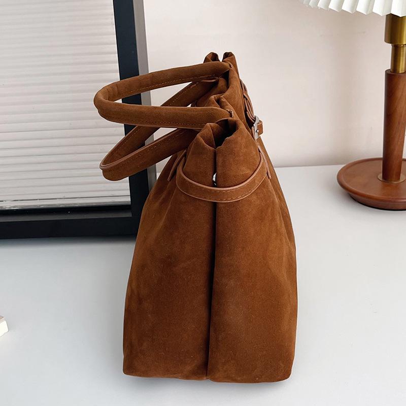 Torba typu tote vintage Niche Suede: Duża pojemność, wszechstronna moda dojazdowa