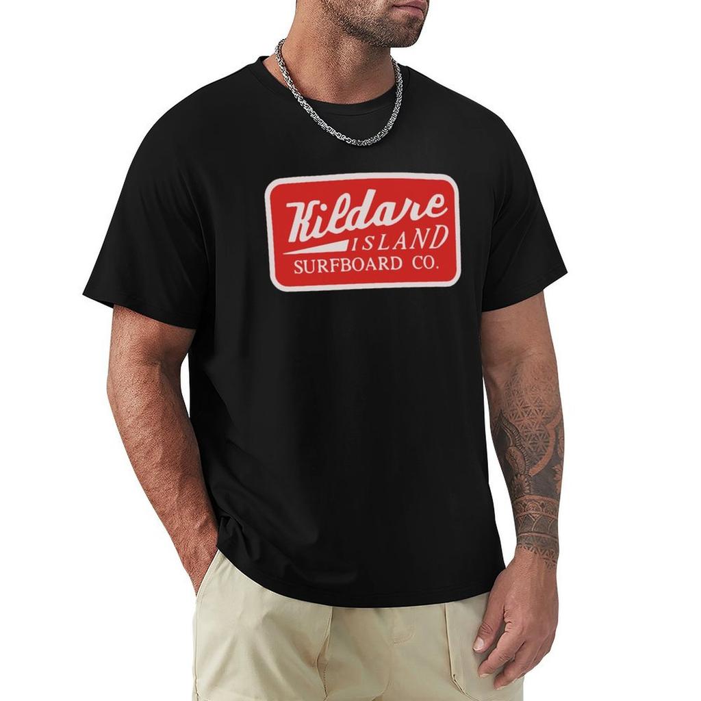 Kildare Island Surf T-Shirt Basic Tägliches Outfit Kurzarm T-Shirt