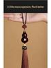 Red Sandalwood Gourd Car Pendant for Safe Travels - Unisex Rearview Mirror Charm
