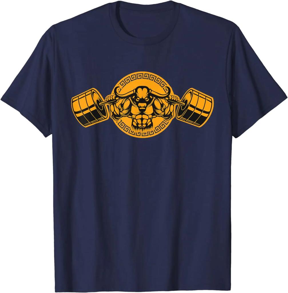 Minotaur Weightlifting Gym Fitness Workout TShirt 100 Cotton ONeck Summer Short Sleeve Casual Unisexs Tshirt Size S3XL