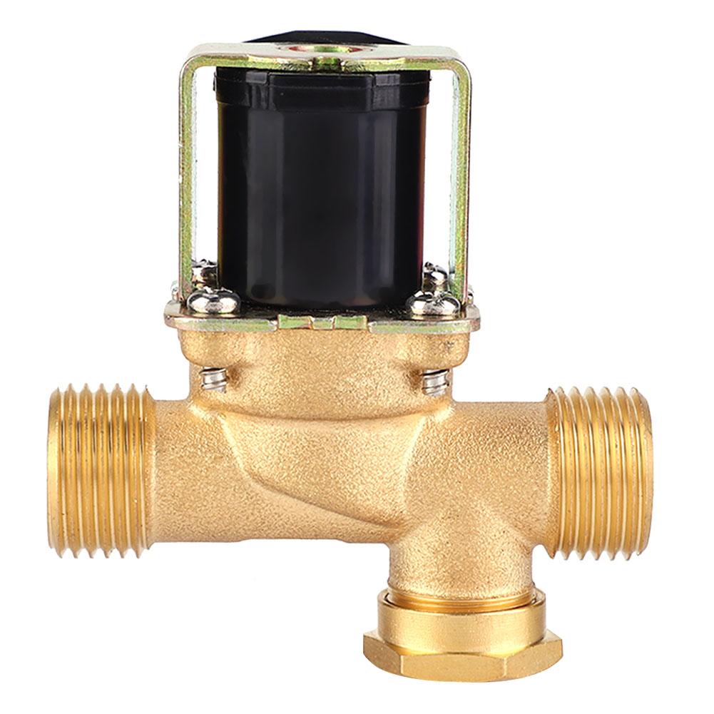 1 2  Brass Electric Solenoid Valve NC Normally Closed Water Inlet Valve (DC12V)