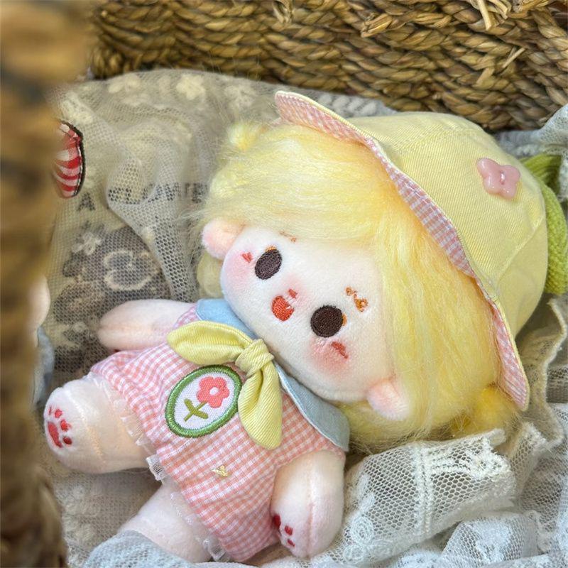 10cm Cotton Doll Clothes Set - 'Sprout's Letter' - Cute Plush Toy Dress-Up Outfit