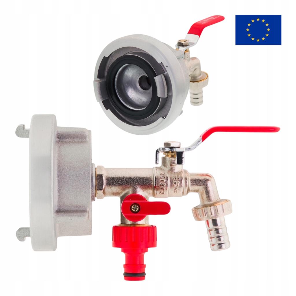 Storz C-52 Hydrant Connector + 1/2" Ball Valve with Dual Output