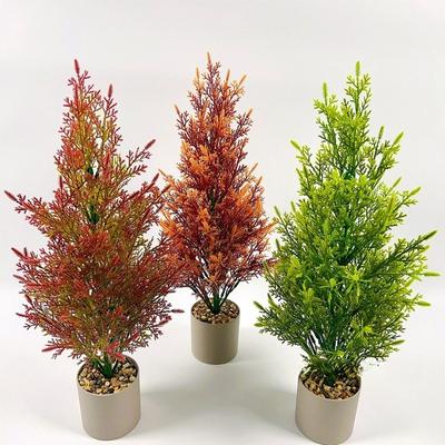 Gesimuleerde Kerst Pijnboom Cipres Desktop Woonkamer Potplanten Groene Planten Nepbloemen Kleine Bomen Kunstbloem