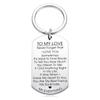 Wife Wedding Boyfriend Anniversary Lover Gifts Keychain Valentines Day Key Ring TO MY LOVE