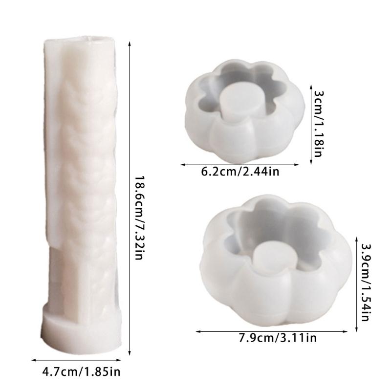 Pumpkins Candle Holder Molds Silicone Molds Candle Molds Epoxy Resin Molds Stacked Skull Castings Molds Plasters Molds