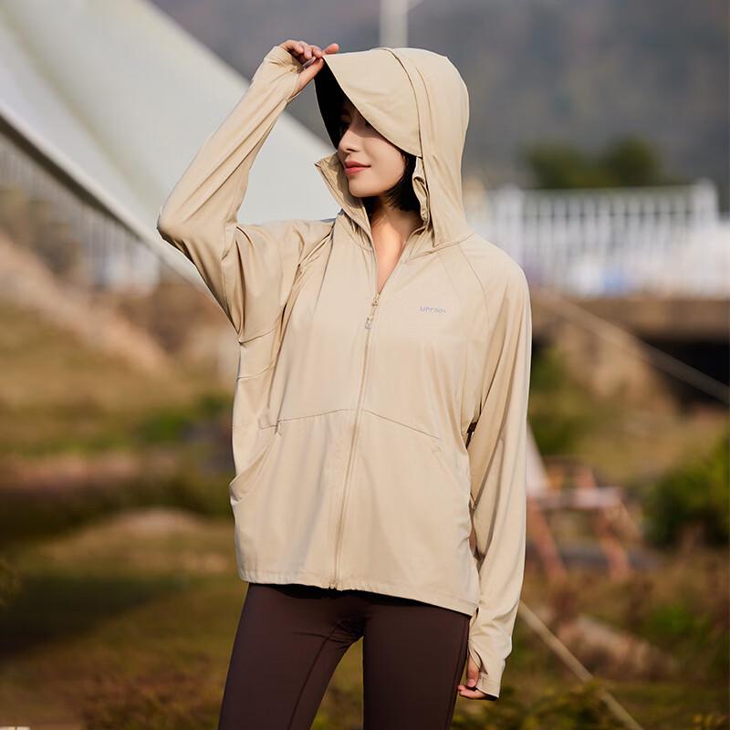 JIAOXIU Women s Ice-Feel Detachable Brim Sun Protection Jacket XL