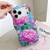 American Retro Spice Girl Wind Colored Flower iPhone11 Double-layer Wavy Film Mobile Phone Case Apple 11pm Anti-drop
