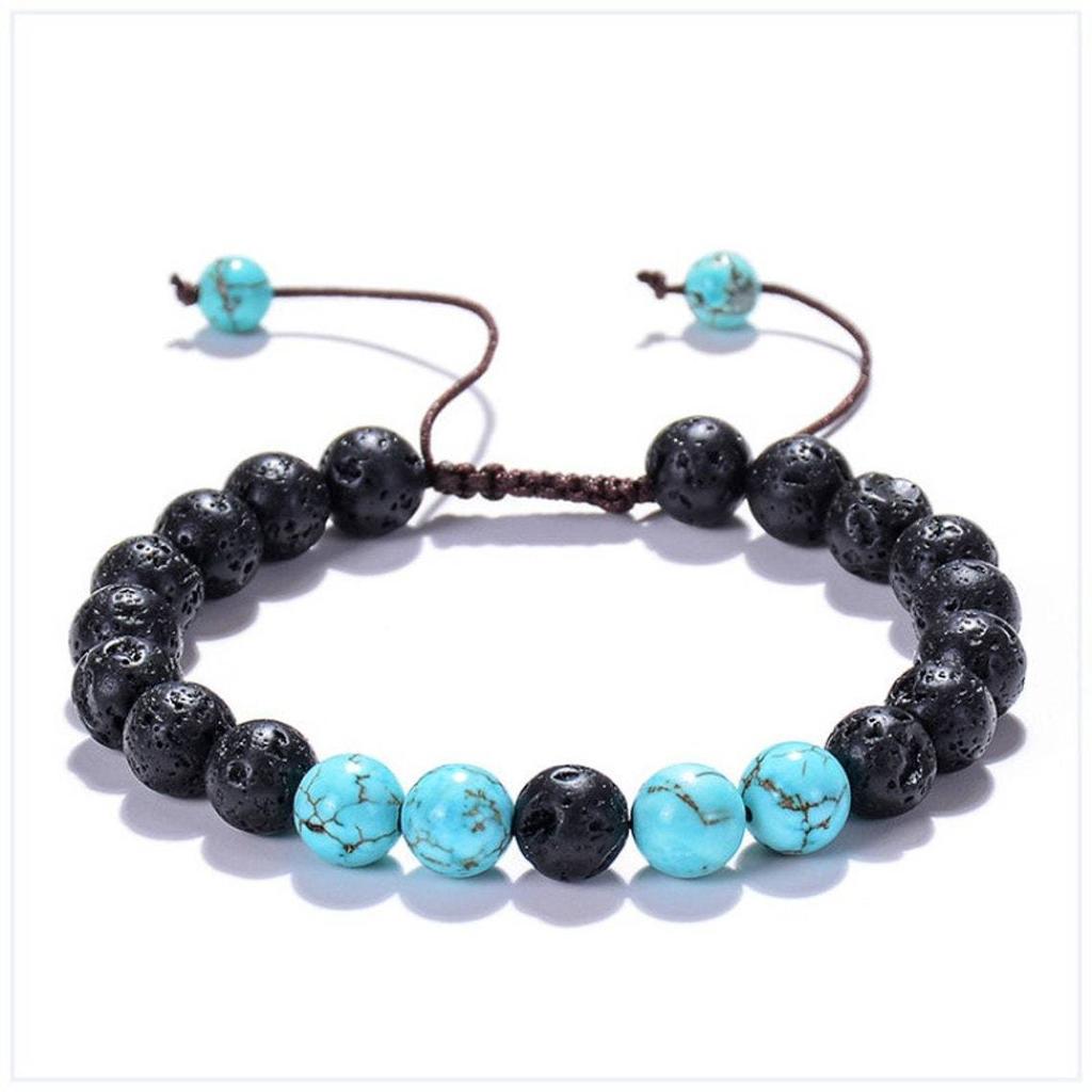 Lucky 7 Chakras Gemstone Crystal Evil Eye Bracelet Handmade Adjustable Hand of Fatima Bracelets for Women Men Quartzs Beads Bangles Ethnic Jewelry