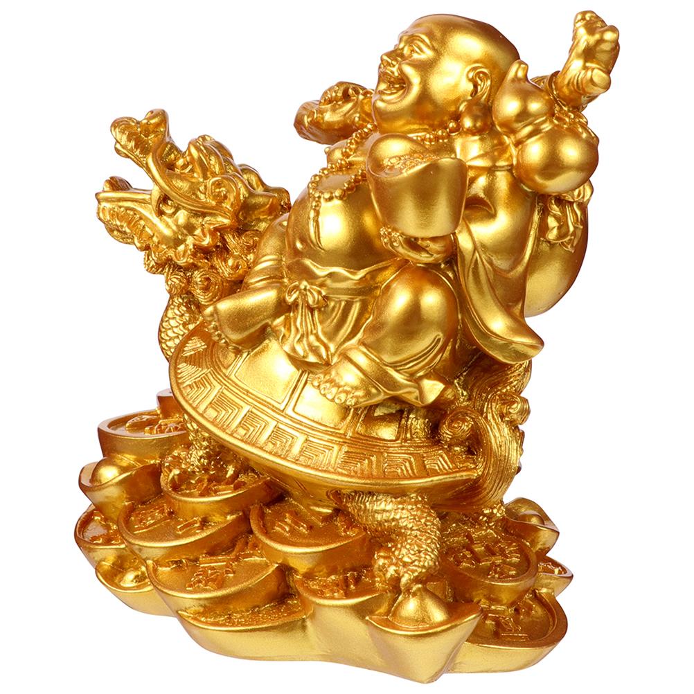 Statuen Handwerk Dekor für Zuhause Retro Harz Schreibtisch Buddha Schmuck Zarter Tisch Golden Haushalt Büro