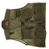 Fishing Vest MultiPocket MultiMesh Waistcoat Breathable Adjustable Fishing Life Jacket(L )
