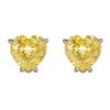 Accessories Jewelry Sets Necklaces Rings Earrings Heart-shaped High Carbon Yellow Niche Fashion Women's High-end