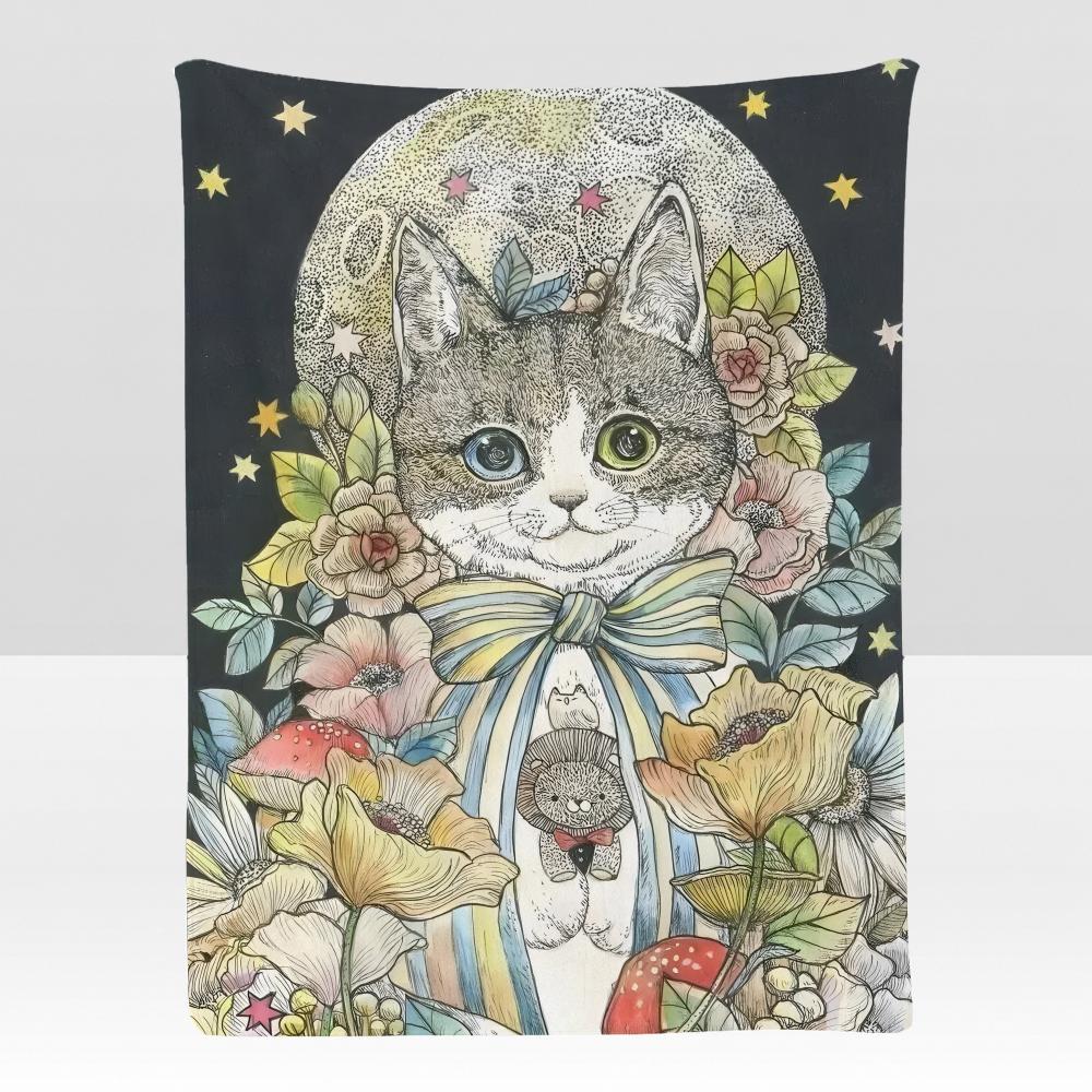 artist Y-Yuko H-Higuchi Throw Soft Flannel Blanket for Bed Bedroom Sofa Picnic Throw Skin-friendly Breathable Gift Cover