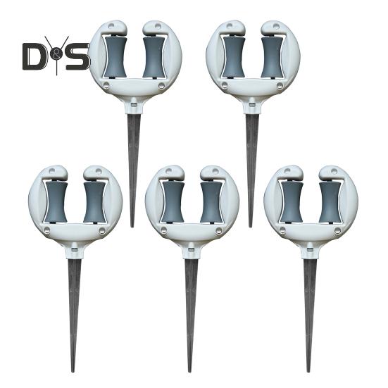 Schlauchführungsspieß, Gartenschlauchhalter mit Rollen, Bodeneinschub, Schlauchführung, hält den Schlauch von Blumenbeeten fern, schützt Pflanzen für präzises Gießen