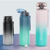 High-Value Gradient Frosted Plastic Water Bottle for Men, Women & Students - Large Capacity, Ideal for Outdoor Activities, Fitness & Summer