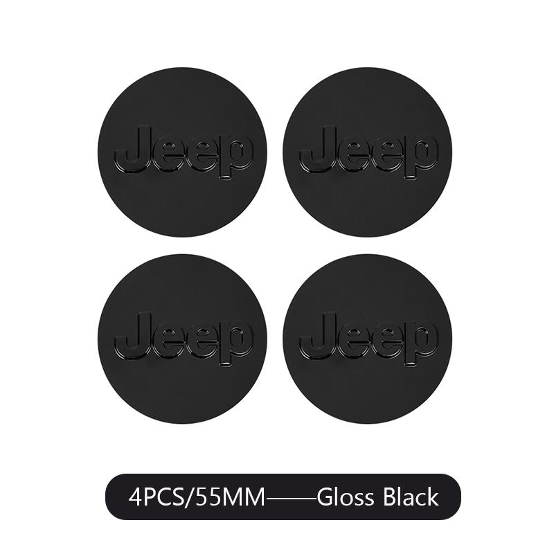 

4PCS Car Wheel Center Cover Auto Emblem Hub Cap For Jeep Grand Cherokee Wrangler JK Gladiator Compass Renegade Patriot Liberty C