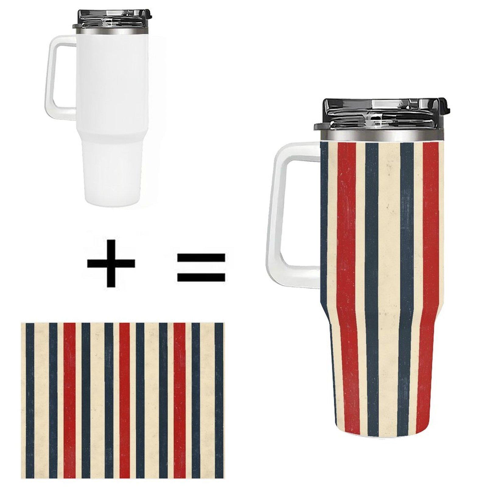 Drop Shipping 40oz Blank Sublimation Tumbler Stainless Steel Handled Cup for Sports Club Custom Promo Gift Stock 40oz(1133.98g)
