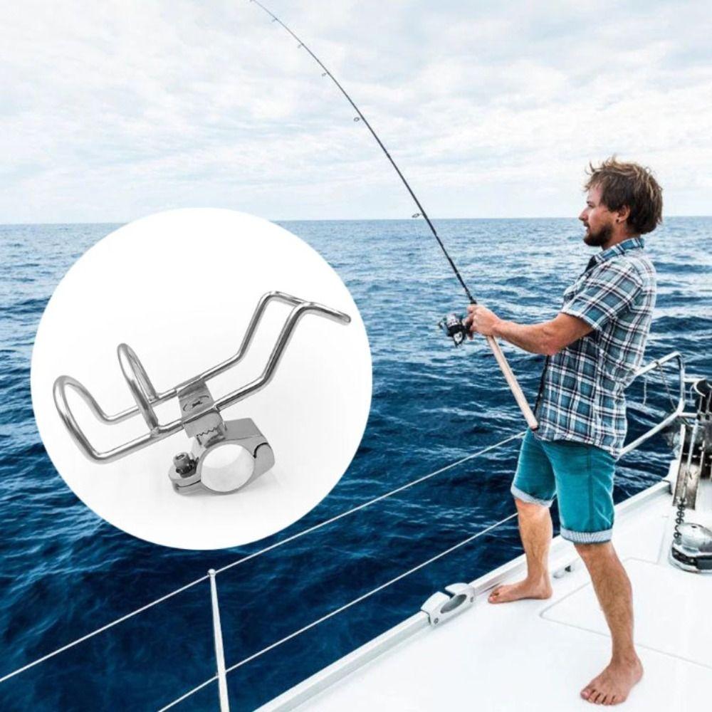 With Wrench Boat Fishing Guardrail Pole Support Fish Pole Socket Support  Boat Accessories