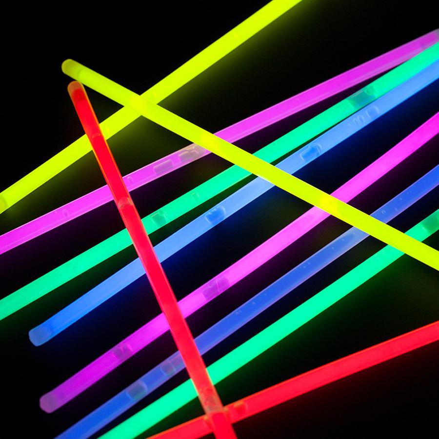 25/50/100pcs Plastic Glow Sticks Atmosphere Creating Tool Glow in the Dark Concert Supplies Emergency Lighting Party Decor XJM