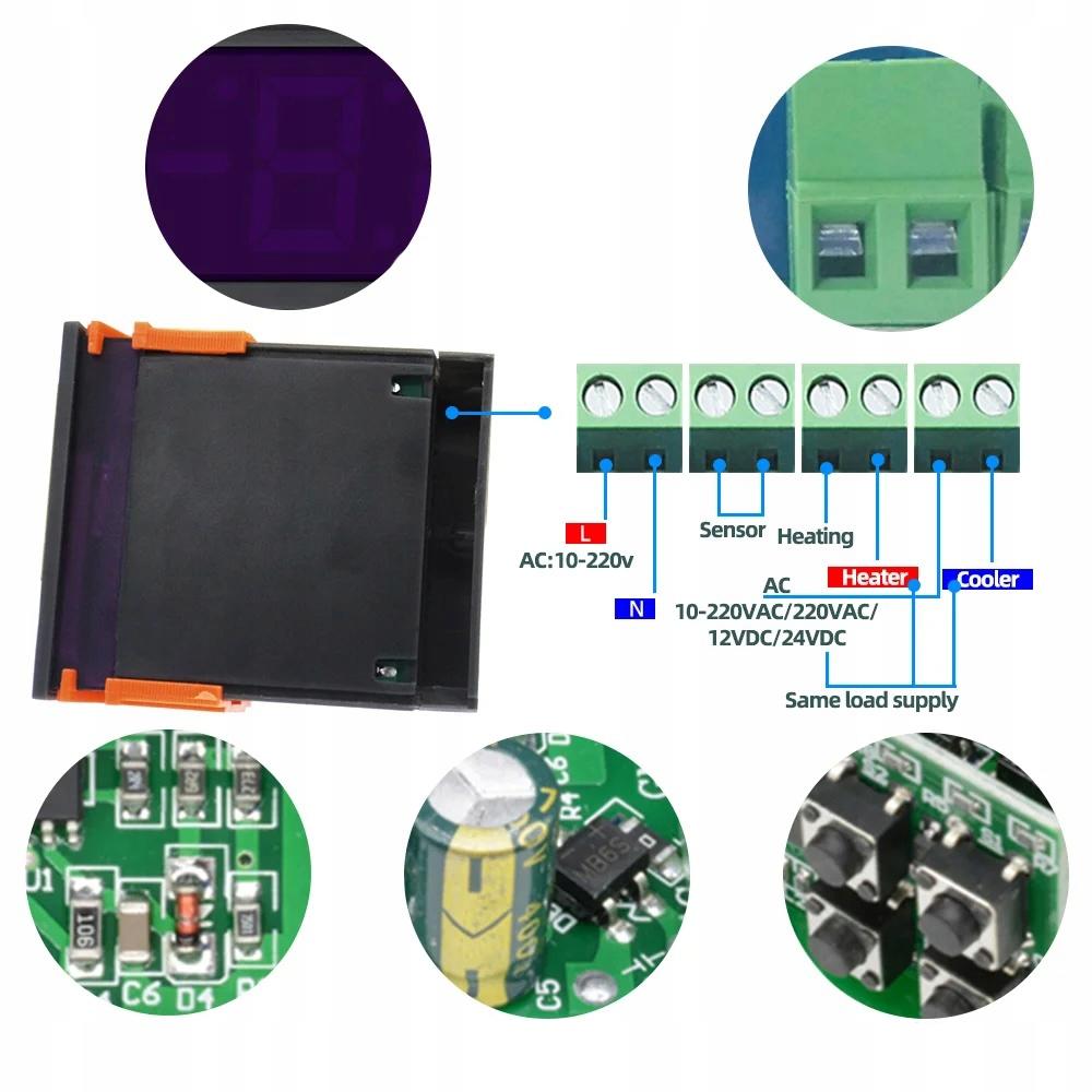Thermostat Temperature Controller STC-1000 230V with probe