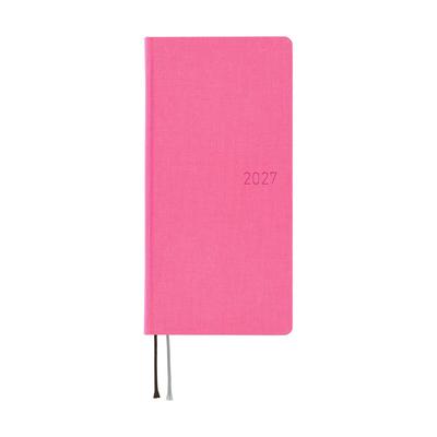 Hobonichi Techo 2027 Weeks Wersja Angielska Kolory/Różowy Szafir Zaczynając od Stycznia Tygodniowy Notes Tygodniowy Lewy Smukły Pionowy