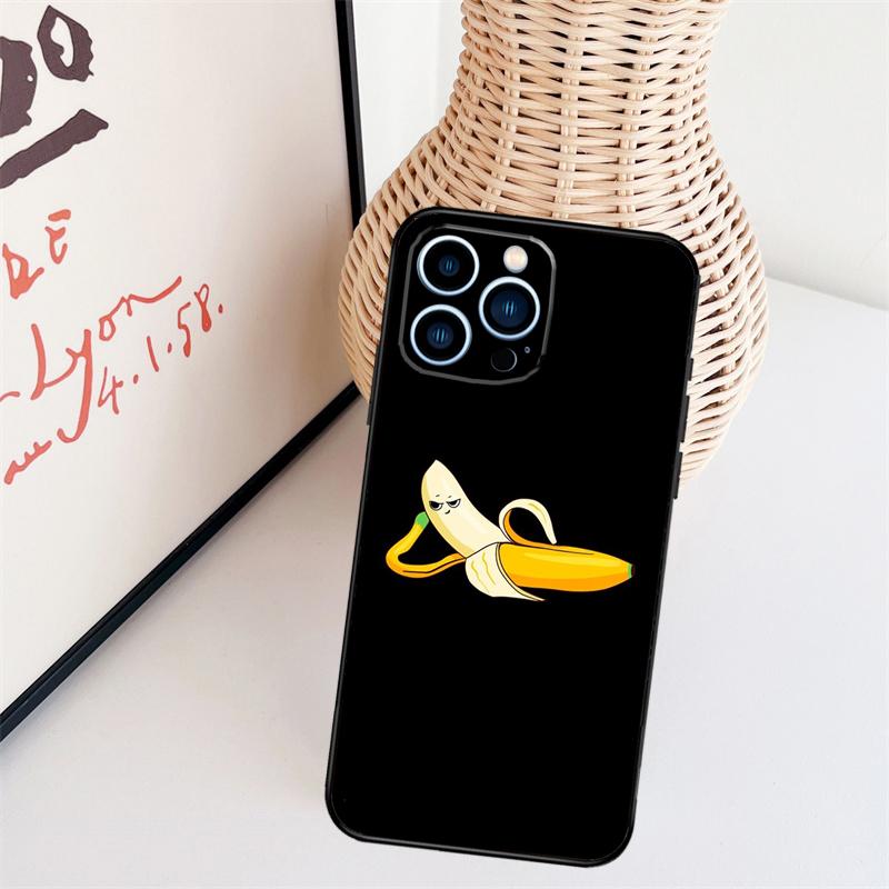 Memes Cartoon Funny Banana Phone Case For iPhone 17 Pro Max 16 15 11 13 12 14 Pro Max Mini 15 16 Plus 16e 17 Air Cover
