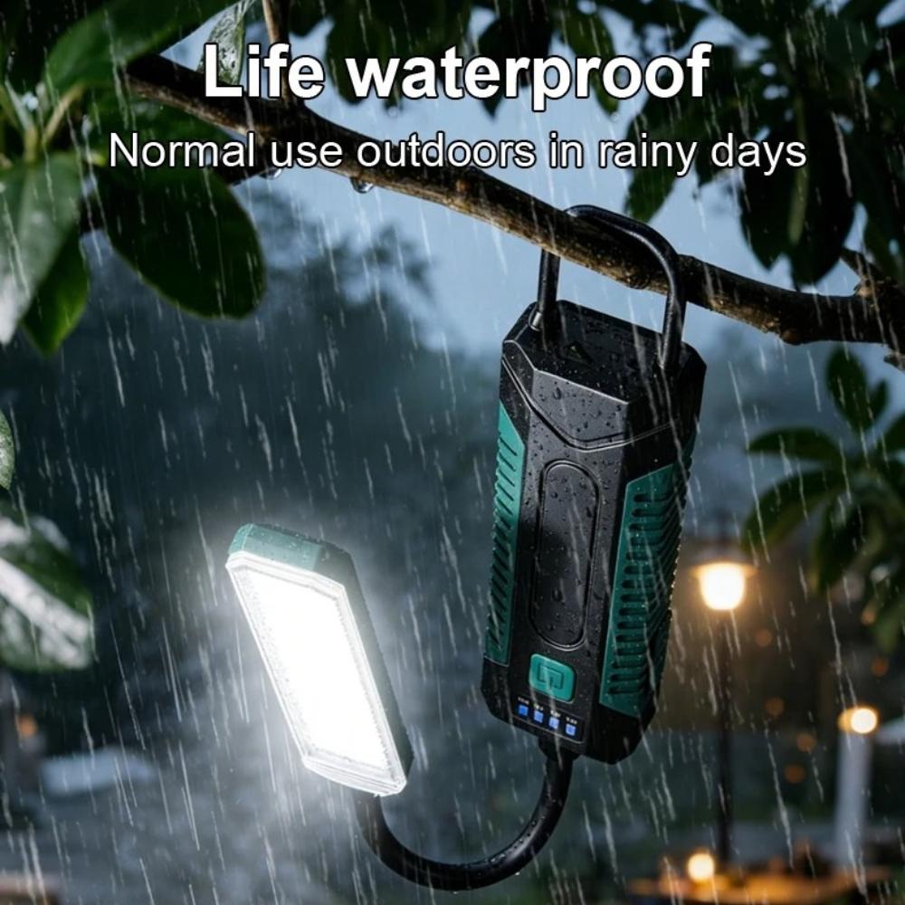 COB Work Light USB Rechargeable Led Work Light with 360° Swivel Hose Magnetic Hanging Hook for Camping Car Repair Emergency