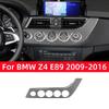 Pour BMW Série Z4 E89 2009-2016 Accessoires Fibre de Carbone Intérieur Voiture Bouton de Commande Centrale Panneau de Réglage Cache Garniture Autocollants