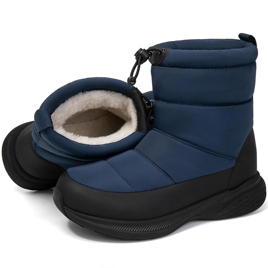 MERPHINE Snow Boots for Men and Waterproof Winter Snow Cold Weather Thick Suitable for Hokkaido Women, Shoes, Boots, Fleece-Lined, Warm, Sole,