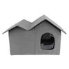 Cat House Large Space Water Resistant Closed Design Comfortable Portable Foldable Cat   for Indoor Pets