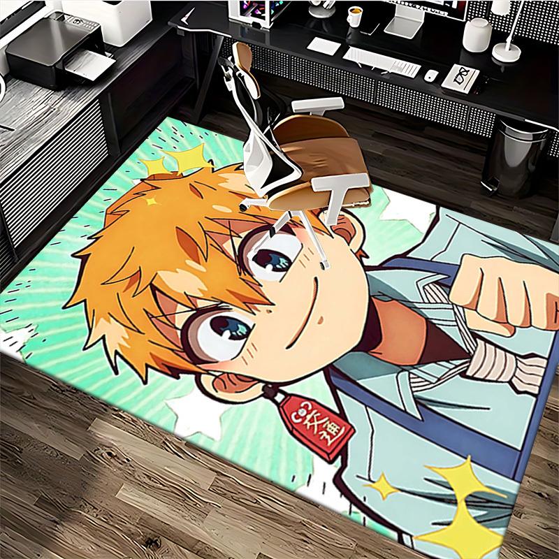 1 Stück Anime Cartoon Design Stuhlmatte, Schreibtischunterlage, Rutschfeste Teppichmatte für Heimdekoration, Geeignet für Alle Jahreszeiten.I053