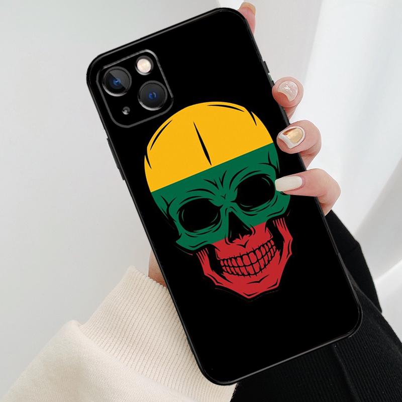 Fashion Lithuania Flag Phone Case For iPhone 17 Pro Max 14 13 12 11 15 16 Pro Max mini 15 16 Plus 16e 17 Air Cover