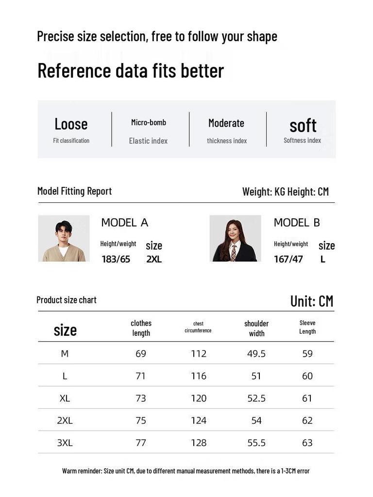 Baleno Men's V-Neck Loose Fit Knit Cardigan