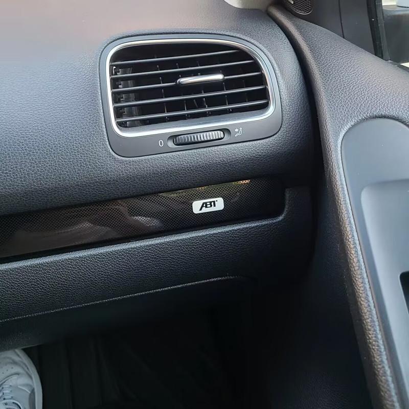 3pcs Metal Sticker Interior Steering WheelInstrument panel control panel steering wheel Sticker Badge Styling Decals For ABT
