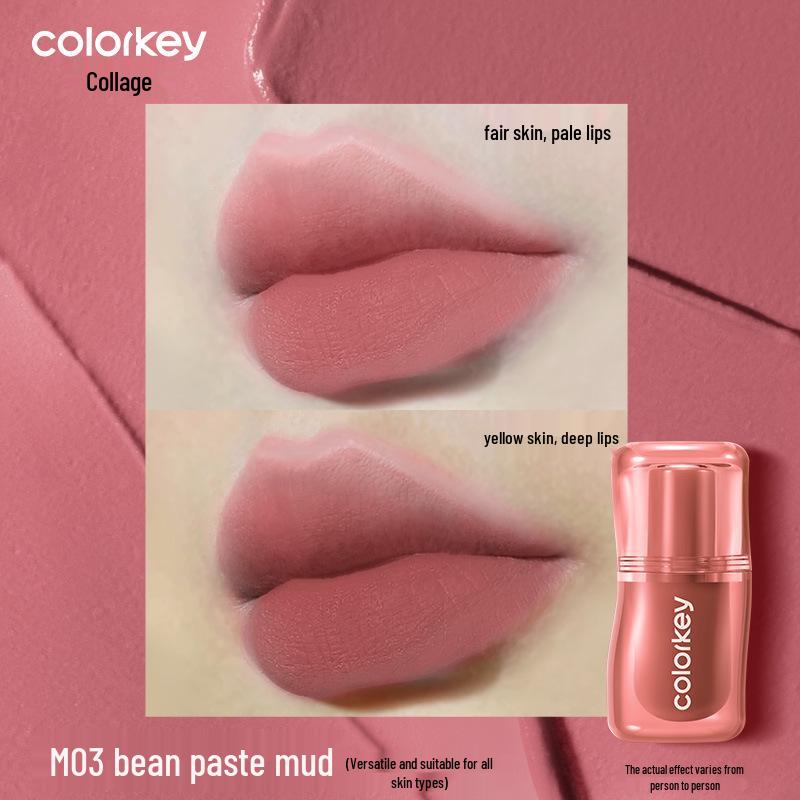 Colorkey Velvet Matte Lip Mud - Nude Collection for Women (Lipstick, Lip Gloss, Lip Tint)