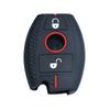 2 Buttons for Mercedes Benz A B C E Class GLS GLA GLK GLC CLS CLA AMG W204 W205 W212 W463 W176 Silicone Car Key Case Cover Fob