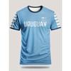 Sommer Herren Fußballtrikot - Print Design - Nicht strukturiert Outdoor Sport Fußballhemd, Bequem Atmungsaktiv Vielseitig Kurzarm Oberteil