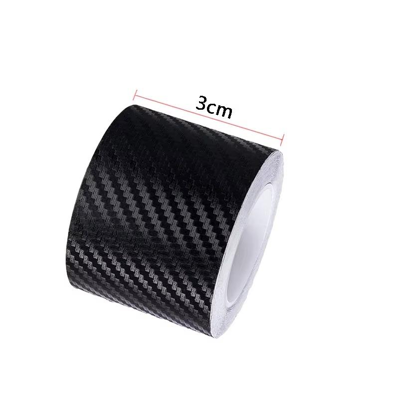 3/10M Carbon Fiber Car Stickers Auto Door Threshold Trunk Protective Strip Anti Scratch Tape Waterproof Decal Car Accessories