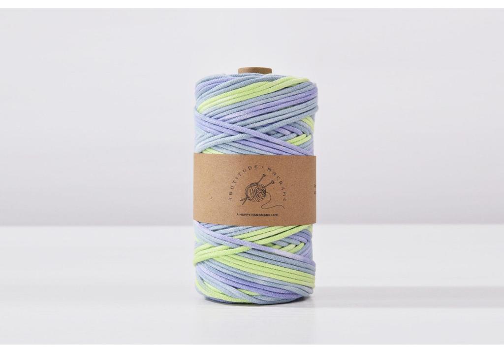 100 Yards 3mm Gradient Color Cotton Core-Spun Rope for DIY Projects