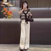 Womens Casual Suit With Cotton Wool Fabric For Spring Fashion